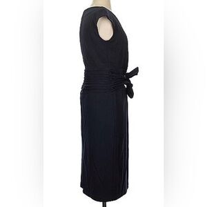 Elegant Black Tadalia Sleeveless Evening Belted Dress Size Small